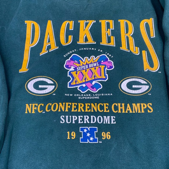 Packers Super Bowl VTG 1996 Large Sweatshirt - Picture 4 of 8
